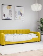 vidaXL Кушетка жълта 80x200 см кадифе