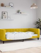 vidaXL Кушетка жълта 90x200 см кадифе
