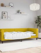 vidaXL Кушетка жълта 90x200 см кадифе