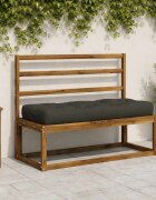 vidaXL Кушон за палет VIANEN 100% полиестер Антрацит 120 x 50 x 12 cm