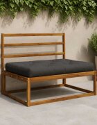 vidaXL Кушон за палет VIANEN 100% полиестер Антрацит 120 x 60 x 12 cm