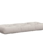 vidaXL Кушон за палет VIANEN 100% полиестер Бяло 120 x 40 x 12 cm