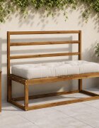 vidaXL Кушон за палет VIANEN 100% полиестер Бяло 120 x 50 x 12 cm