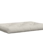 vidaXL Кушон за палет VIANEN 100% полиестер Бяло 120 x 80 x 12 cm