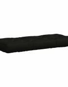 vidaXL Кушон за палет VIANEN 100% полиестер Черно 120 x 40 x 12 cm