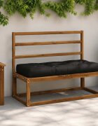 vidaXL Кушон за палет VIANEN 100% полиестер Черно 120 x 50 x 12 cm