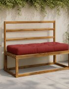 vidaXL Кушон за палет VIANEN 100% полиестер Червено 120 x 50 x 12 cm