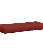 vidaXL Кушон за палет VIANEN 100% полиестер Червено 120 x 50 x 12 см