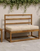vidaXL Кушон за палет VIANEN 100% полиестер Кремаво 120 x 50 x 12 cm