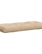 vidaXL Кушон за палет VIANEN 100% полиестер Кремаво 120 x 50 x 12 см