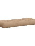 vidaXL Кушон за палет VIANEN 100% полиестер Пясък 120 x 50 x 12 см