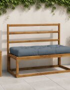 vidaXL Кушон за палет VIANEN 100% полиестер Синьо 120 x 50 x 12 cm