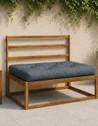 vidaXL Кушон за палет VIANEN 100% полиестер Синьо 120 x 60 x 12 cm