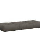 vidaXL Кушон за палет VIANEN 100% полиестер Сиво 120 x 40 x 12 cm