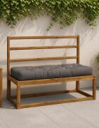 vidaXL Кушон за палет VIANEN 100% полиестер Сиво 120 x 50 x 12 cm
