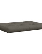 vidaXL Кушон за палет VIANEN 100% полиестер Сиво 120 x 80 x 12 cm