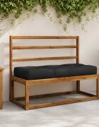 vidaXL Кушон за палет VIANEN 100% полиестер Тъмен син 120 x 50 x 12 cm