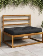 vidaXL Кушон за палет VIANEN 100% полиестер Тъмен син 120 x 60 x 12 cm
