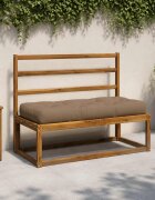 vidaXL Кушон за палет VIANEN 100% полиестер Таупе 120 x 50 x 12 cm