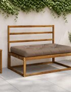 vidaXL Кушон за палет VIANEN 100% полиестер Таупе 120 x 60 x 12 cm