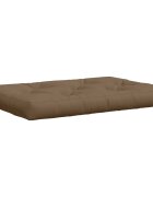 vidaXL Кушон за палет VIANEN 100% полиестер Таупе 120 x 80 x 12 cm