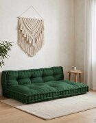 vidaXL Кушон за палетен диван 2 бр. Текстил Зелено 120 x 80 x 38 см