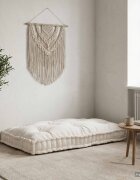 vidaXL Кушон за палетен диван Кремаво 120 x 80 x 12 cm Текстил