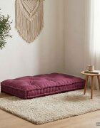 vidaXL Кушон за палетен диван Тъмен червен 120 x 80 x 12 cm Текстил