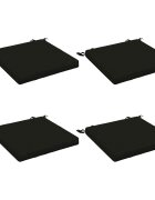 vidaXL Кушони за сядане 4 броя SOEST 4 бр. 100% полиестер Черно