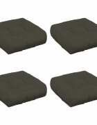 vidaXL Кушони за сядане 4 броя VIANEN 4 pcs 100% полиестер Антрацит