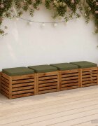 vidaXL Кушони за сядане 4 броя VUGHT 4 pcs 100% полиестер