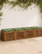 vidaXL Кушони за сядане 4 броя VUGHT 4 pcs 100% полиестер