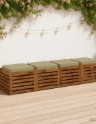 vidaXL Кушони за сядане 4 броя VUGHT 4 pcs 100% полиестер