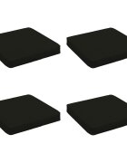 vidaXL Кушони за сядане 4 броя VUGHT 4 pcs 100% полиестер Черно