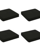 vidaXL Кушони за сядане 4 броя VUGHT 4 pcs 100% полиестер Черно