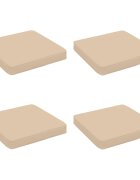 vidaXL Кушони за сядане 4 броя VUGHT 4 pcs 100% полиестер Кремаво