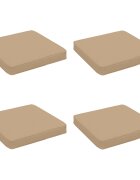 vidaXL Кушони за сядане 4 броя VUGHT 4 pcs 100% полиестер Пясък