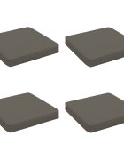 vidaXL Кушони за сядане 4 броя VUGHT 4 pcs 100% полиестер Сиво