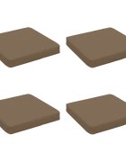 vidaXL Кушони за сядане 4 броя VUGHT 4 pcs 100% полиестер Таупе