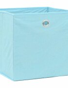 vidaXL Кутии за съхранение 10 бр бебешко сини 32x32x32 см плат
