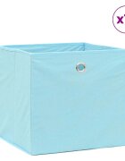 vidaXL Кутии за съхранение 10 бр нетъкан плат 28x28x28см бебешко синьо