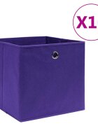 vidaXL Кутии за съхранение 10 бр нетъкан текстил 28x28x28 см лилави
