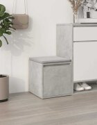 vidaXL Кутия с чекмедже бетонно сива 405x40x40 см инженерно дърво