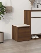 vidaXL Кутия с чекмедже кафяв дъб 405x40x40 см инженерно дърво