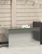vidaXL Кутия за cushions за градинско съхранение Поцинкована стомана