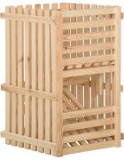 vidaXL Кутия за картофи 50x50x80 см борово дърво масив