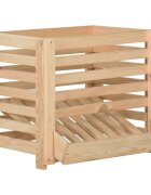 vidaXL Кутия за картофи 60x40x50 см борово дърво масив