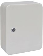 vidaXL Кутия за ключове Слонова кост 20 x 75 x 25 см Стомана