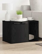vidaXL Кутия за котешка тоалетна черен дъб 60x40x40 см инженерна дървесина