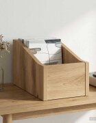 vidaXL Кутия за LP записи Дъб артизан 18 x 32 x 18 см